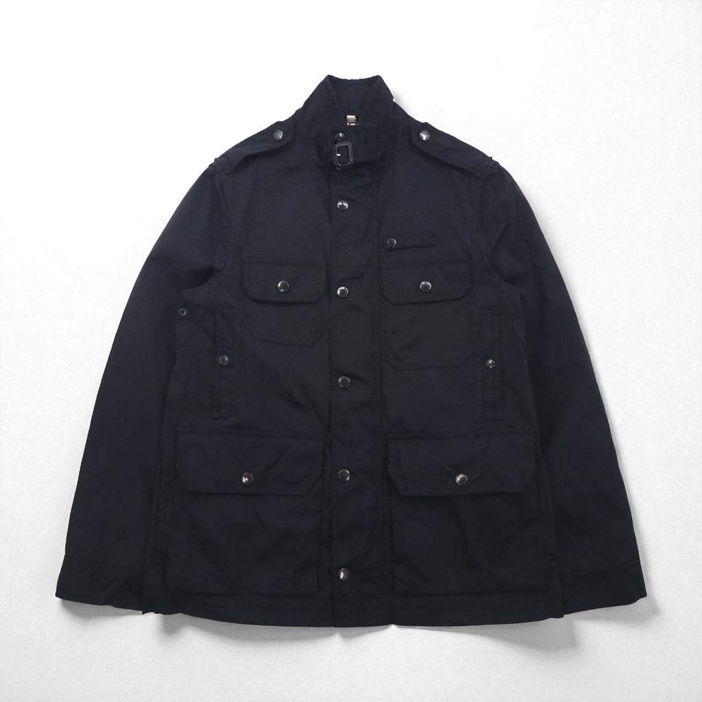 BURBERRY ミリタリー M-65 フィールドジャケット M マルチ ユーティリティポケット 現行タグ 裏地ノバチェック チンストラップ THTHAGAR503NON