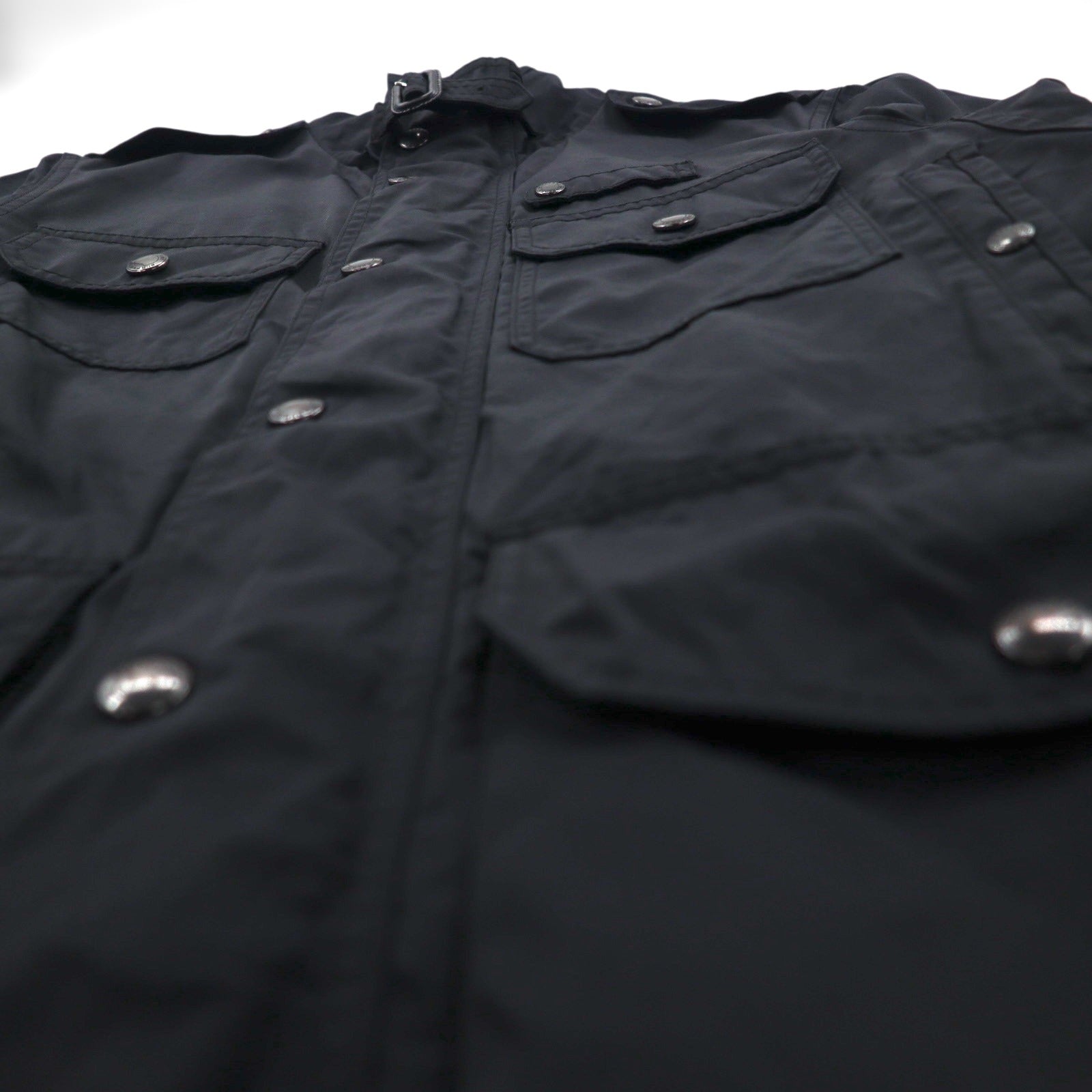 BURBERRY ミリタリー M-65 フィールドジャケット M マルチ ユーティリティポケット 現行タグ 裏地ノバチェック チンストラップ THTHAGAR503NON