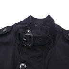 BURBERRY ミリタリー M-65 フィールドジャケット M マルチ ユーティリティポケット 現行タグ 裏地ノバチェック チンストラップ THTHAGAR503NON