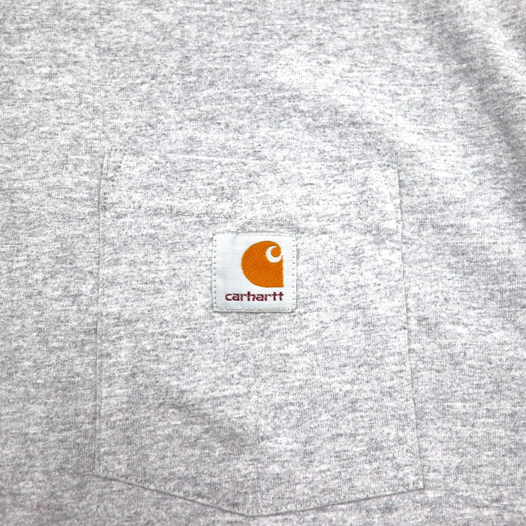 carhartt オリジナルフィット ポケット Tシャツ ポケTee 2XL TALL ORIGINAL FIT グレー コットン