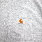 carhartt オリジナルフィット ポケット Tシャツ ポケTee 2XL TALL ORIGINAL FIT グレー コットン