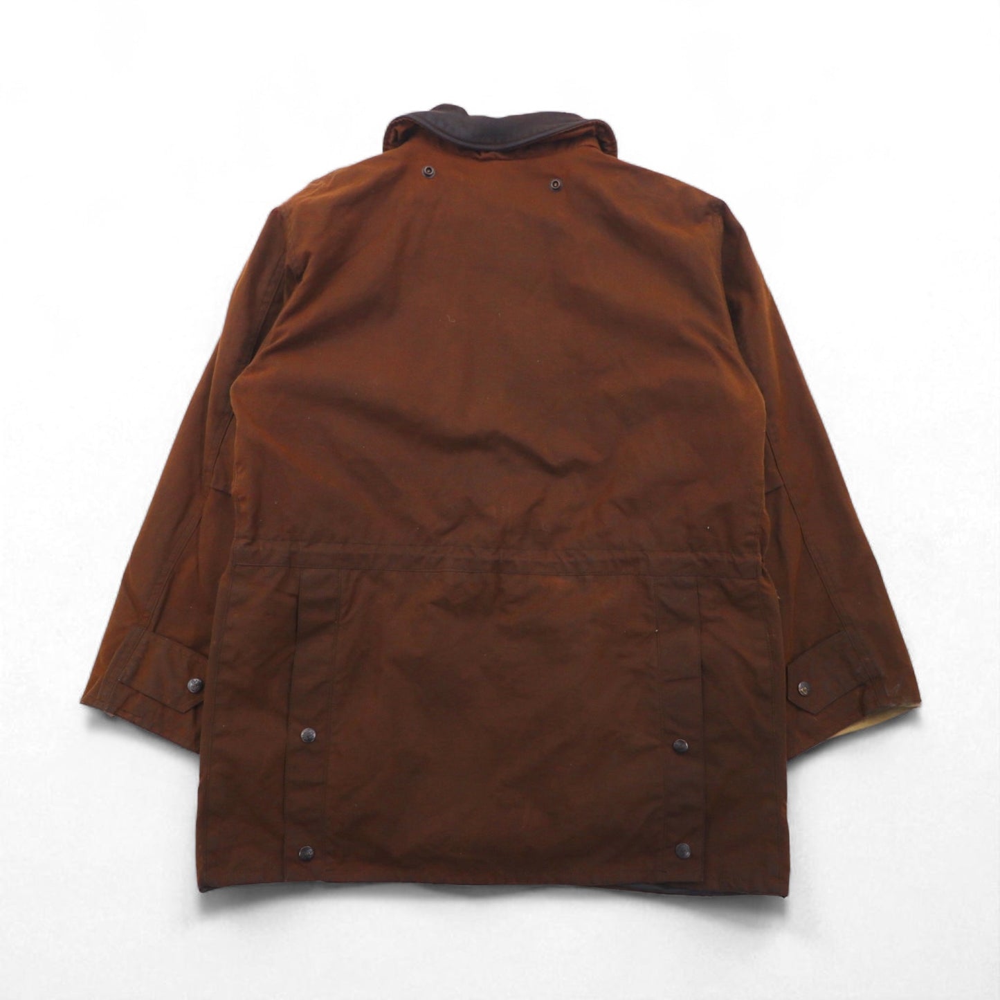 OUTBACK Oiled Hunting Jacket, Size L, Brown, Leather Collar, with Cape, Country Man