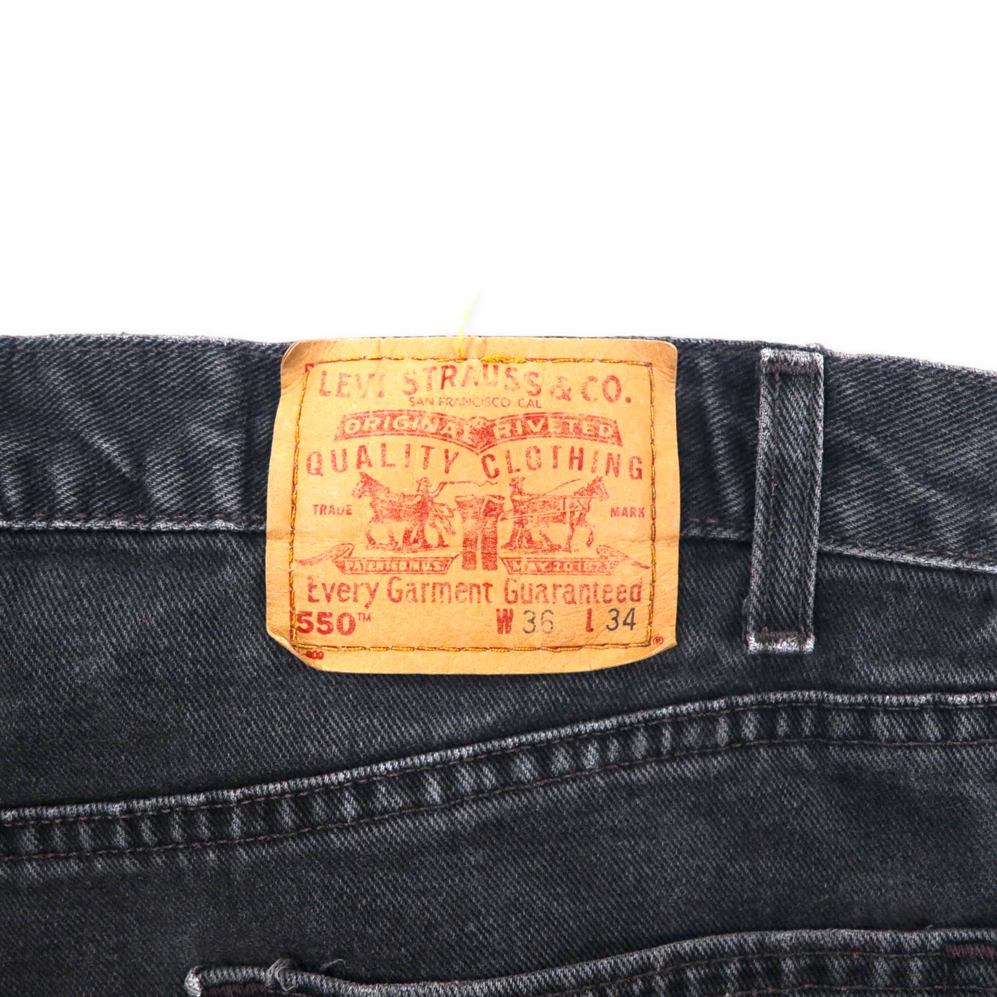 Levi's USA製 90年代 550 RELAXED FIT ブラック デニムパンツ 36 テーパード 550-0260