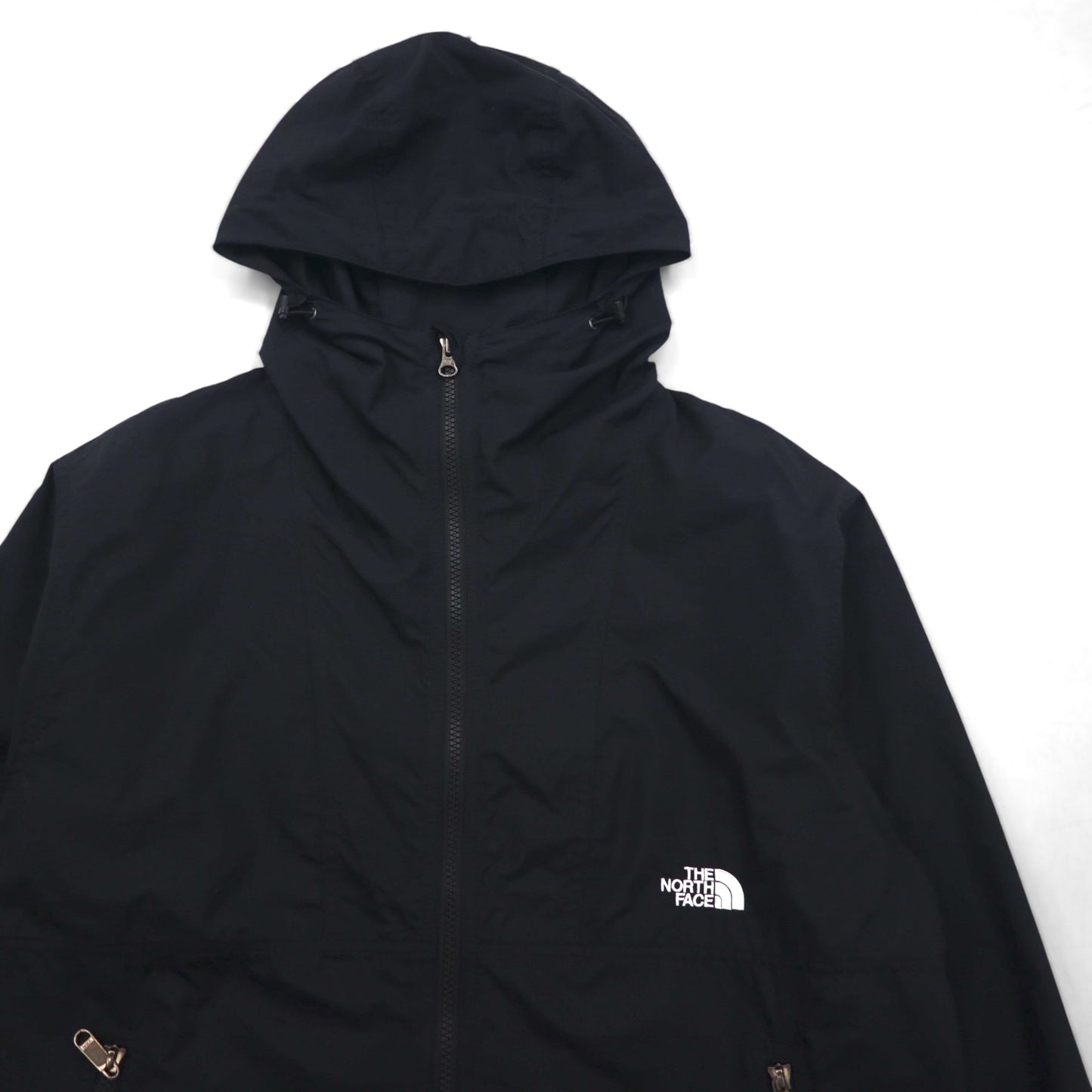 THE NORTH FACE Compact Jacket, Mountain Parka, Size M, Black, Nylon, Waterproof, NP72230