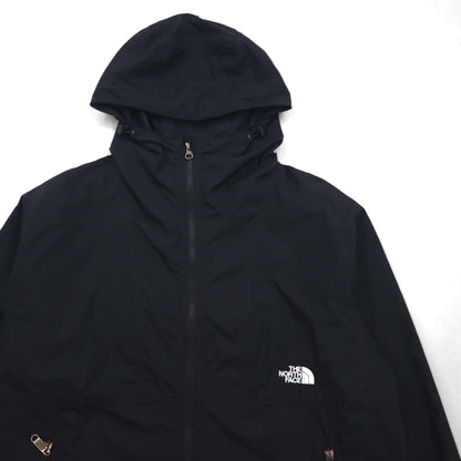 THE NORTH FACE Compact Jacket, Mountain Parka, Size M, Black, Nylon, Waterproof, NP72230
