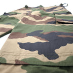 FRENCH ARMY French Army Double Knee Cargo Pants M Khaki Camouflage Ripstop Utility Gimmick Military LEO MINOR 2019