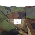 FRENCH ARMY French Army Double Knee Cargo Pants M Khaki Camouflage Ripstop Utility Gimmick Military LEO MINOR 2019