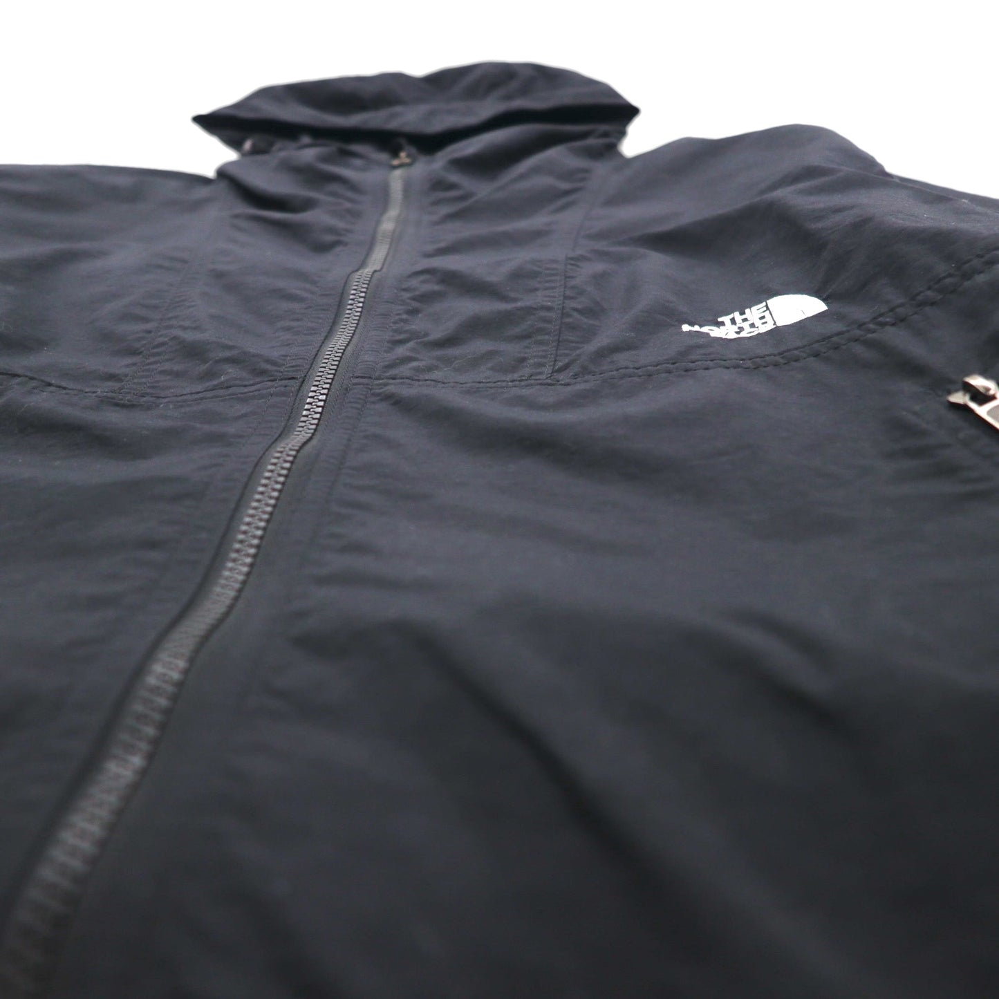 THE NORTH FACE Compact Jacket, Mountain Parka, Size M, Black, Nylon, Waterproof, NP72230