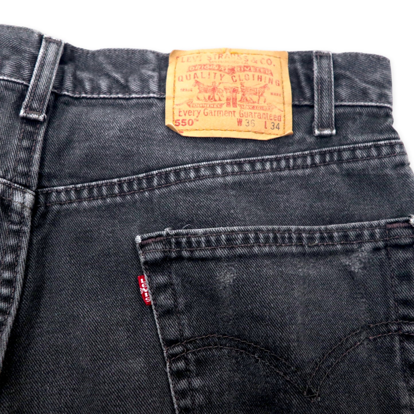 Levi's USA製 90年代 550 RELAXED FIT ブラック デニムパンツ 36 テーパード 550-0260