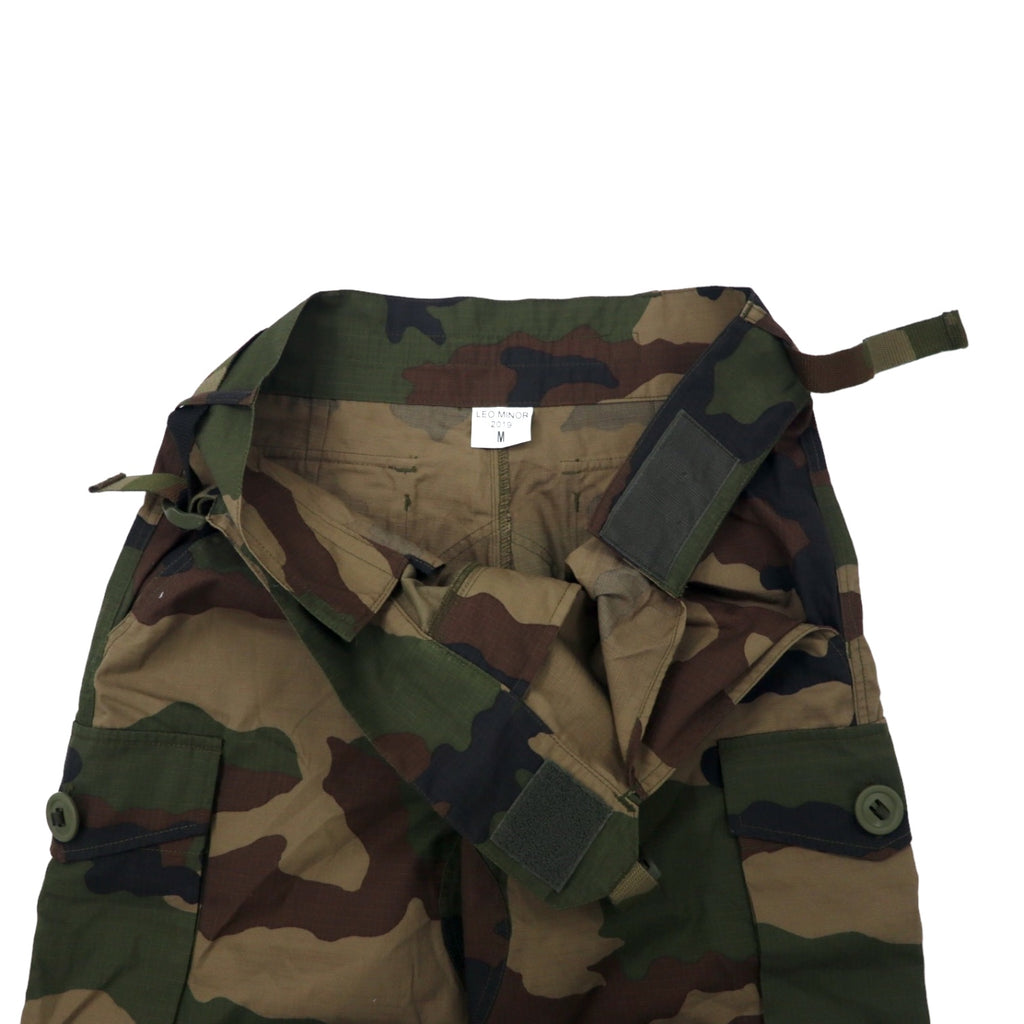 FRENCH ARMY French Army Double Knee Cargo Pants M Khaki Camouflage Ripstop Utility Gimmick Military LEO MINOR 2019