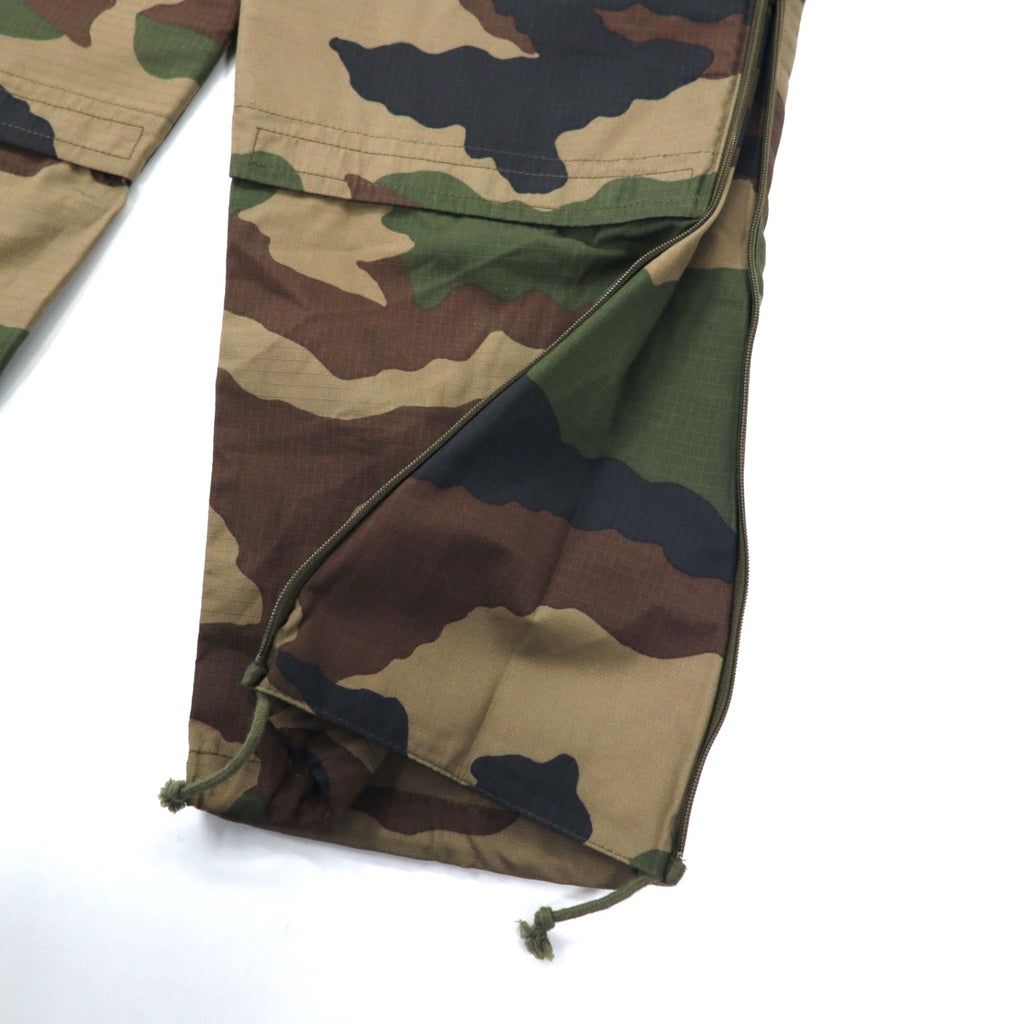 FRENCH ARMY French Army Double Knee Cargo Pants M Khaki Camouflage Ripstop Utility Gimmick Military LEO MINOR 2019