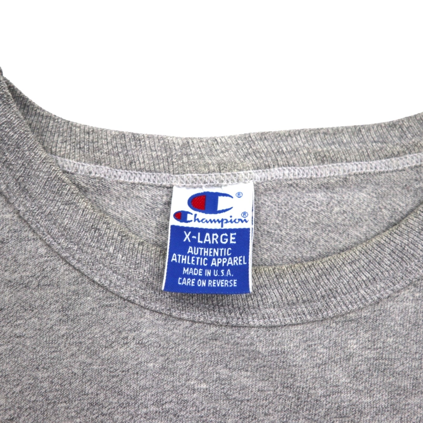 Champion USA製 90年代 カレッジプリント Tシャツ XL グレー コットン Marin ATHLETICS