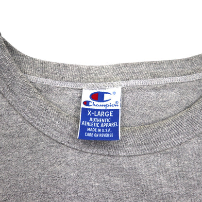 Champion USA製 90年代 カレッジプリント Tシャツ XL グレー コットン Marin ATHLETICS