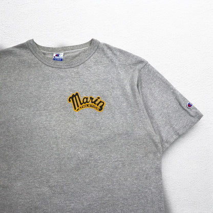 Champion USA製 90年代 カレッジプリント Tシャツ XL グレー コットン Marin ATHLETICS