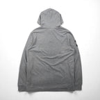 Polo Ralph Lauren Henley Hoodie, Large, Gray Embroidery Big Pony, Pique Half-Button Pullover