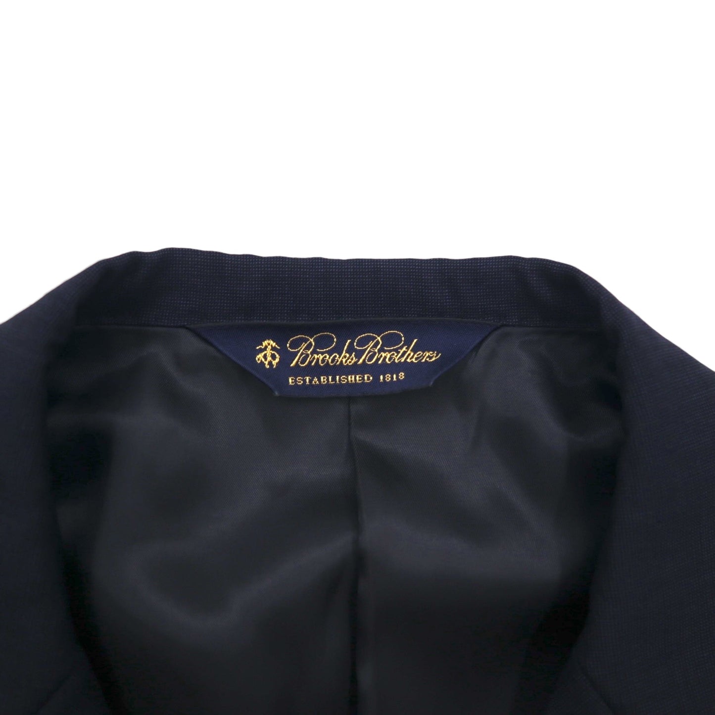 Brooks Brothers 3B Suit, Size M, Navy Wool, Double-Tuck, Wide Fit