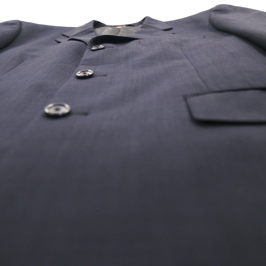 Brooks Brothers 3B Suit, Size M, Navy Wool, Double-Tuck, Wide Fit