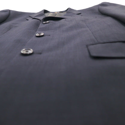 Brooks Brothers 3B Suit, Size M, Navy Wool, Double-Tuck, Wide Fit