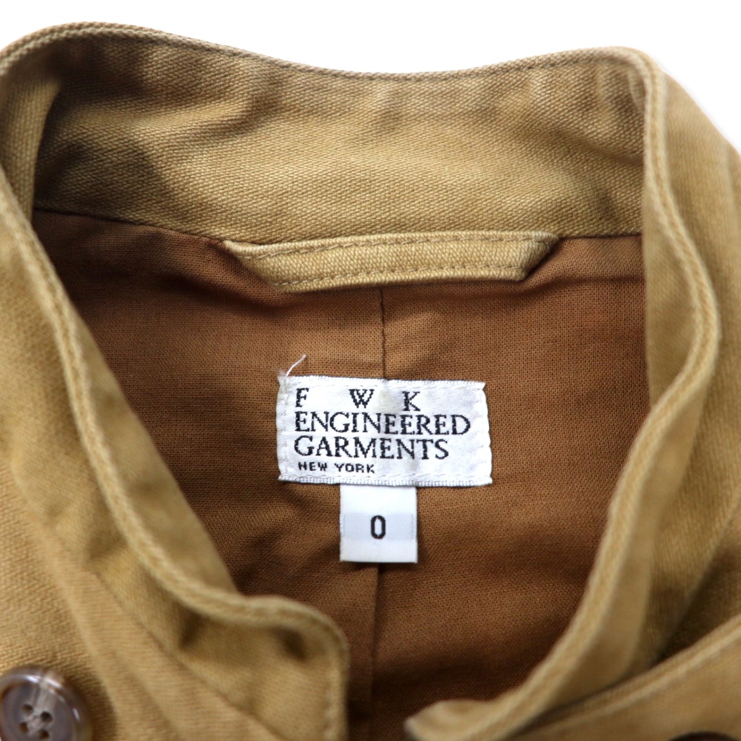 FWK ENGINEERED GARMENTS USA Made Napoleon Jacket 0 Beige Cotton – 日本然リトテ