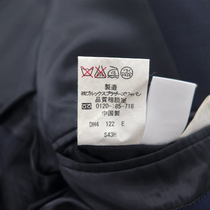 Brooks Brothers 3B Suit, Size M, Navy Wool, Double-Tuck, Wide Fit