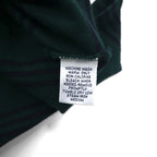 Polo by Ralph Lauren 90s Striped Polo Shirt 2XL Green Cotton Pique Small Pony Embroidery