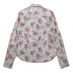 POLO JEANS CO. RALPH LAUREN Floral Western Shirt S White Snap Button