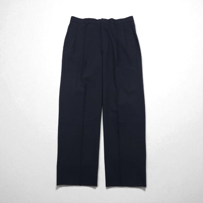 Brooks Brothers 3B Suit, Size M, Navy Wool, Double-Tuck, Wide Fit