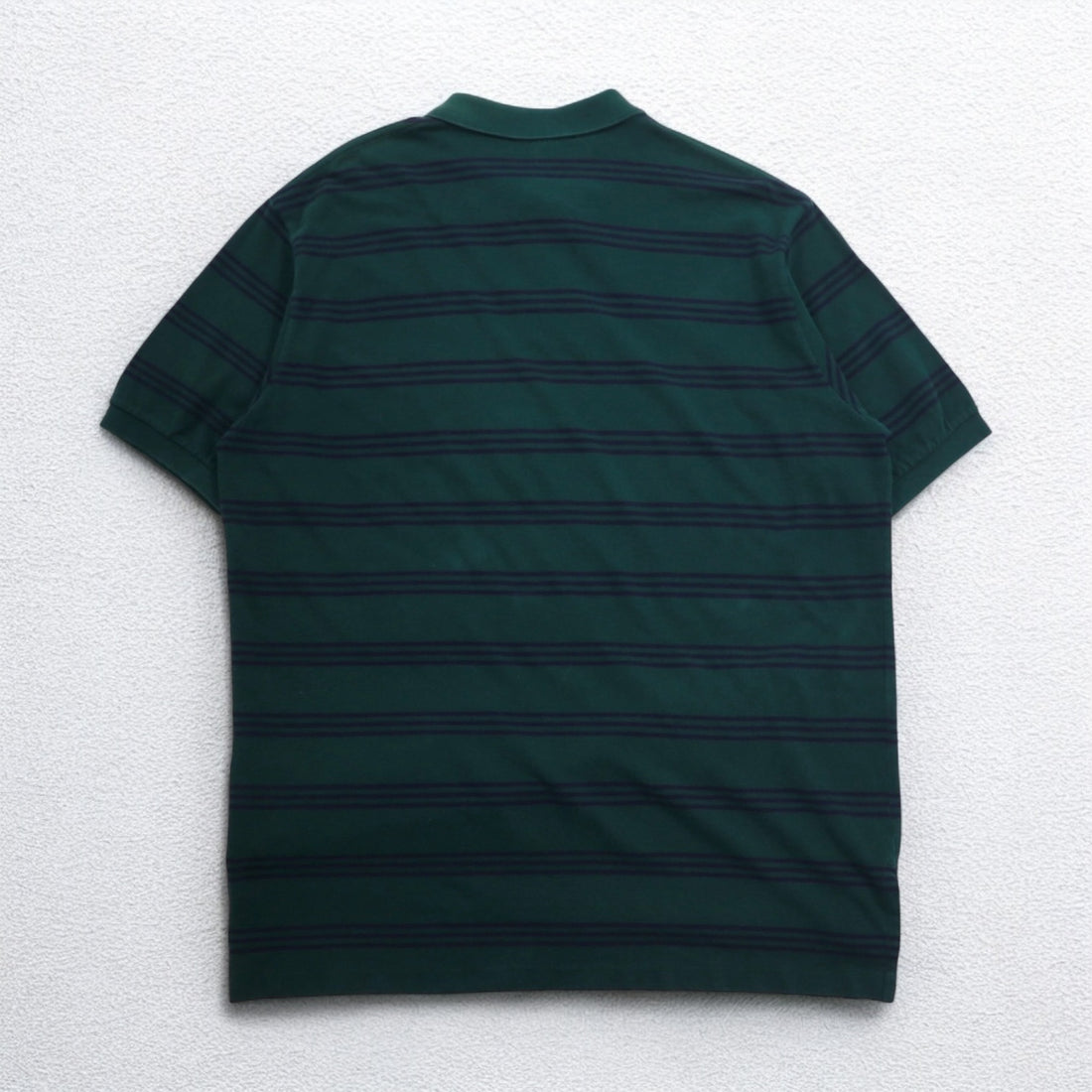 Polo by Ralph Lauren 90s Striped Polo Shirt 2XL Green Cotton Pique Small Pony Embroidery
