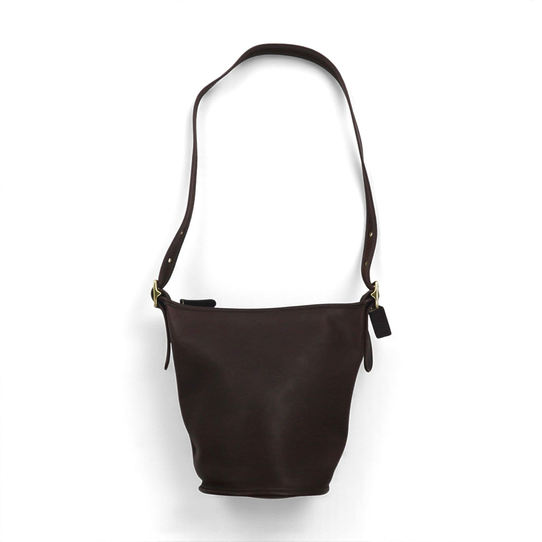 COACH Vintage Bucket Shoulder Bag, Brown Leather, Cowhide, 9953