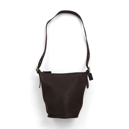 COACH オールドコーチ バケツ型 ショルダーバッグ ブラウン レザー 牛革 9953 ヴィンテージ