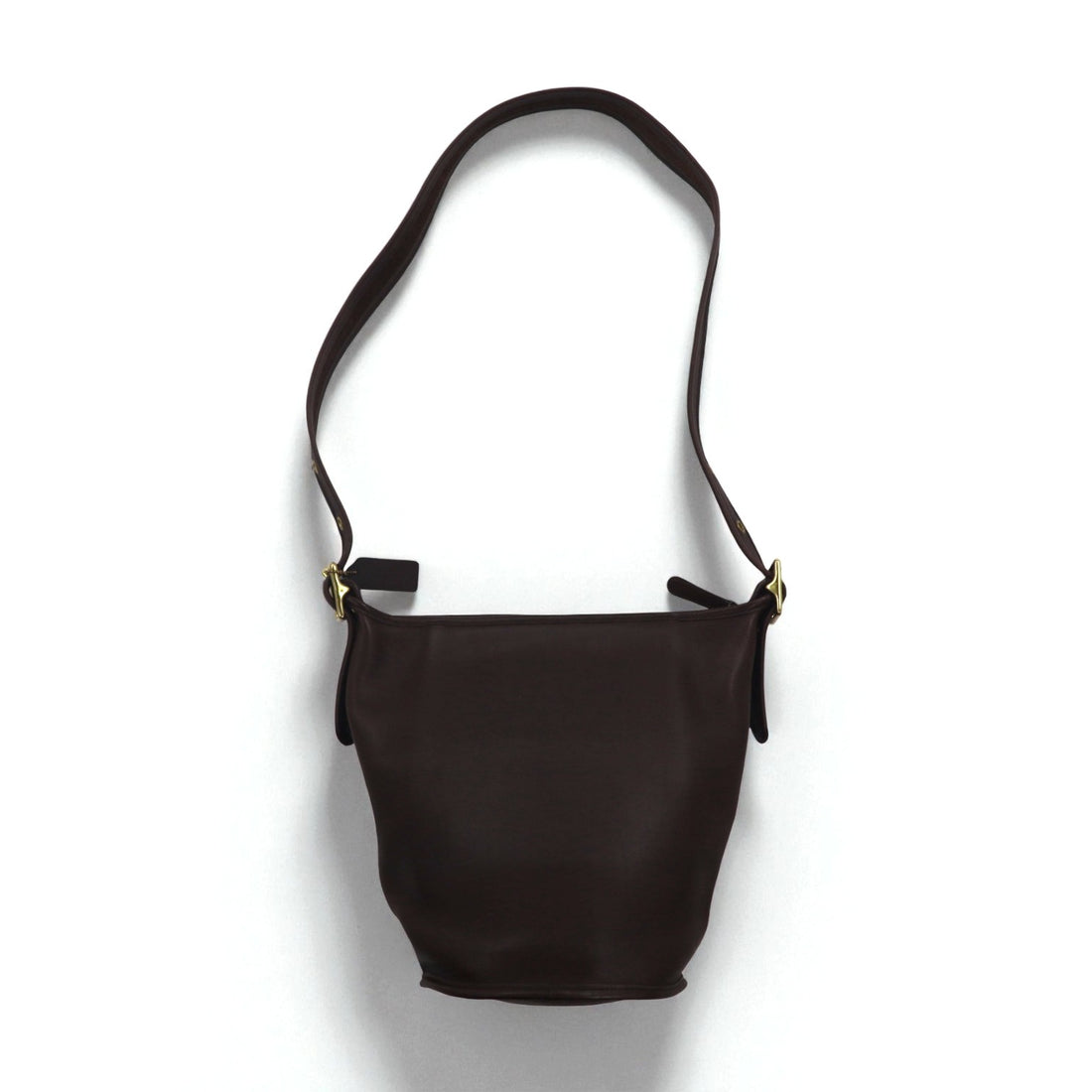 COACH Vintage Bucket Shoulder Bag, Brown Leather, Cowhide, 9953
