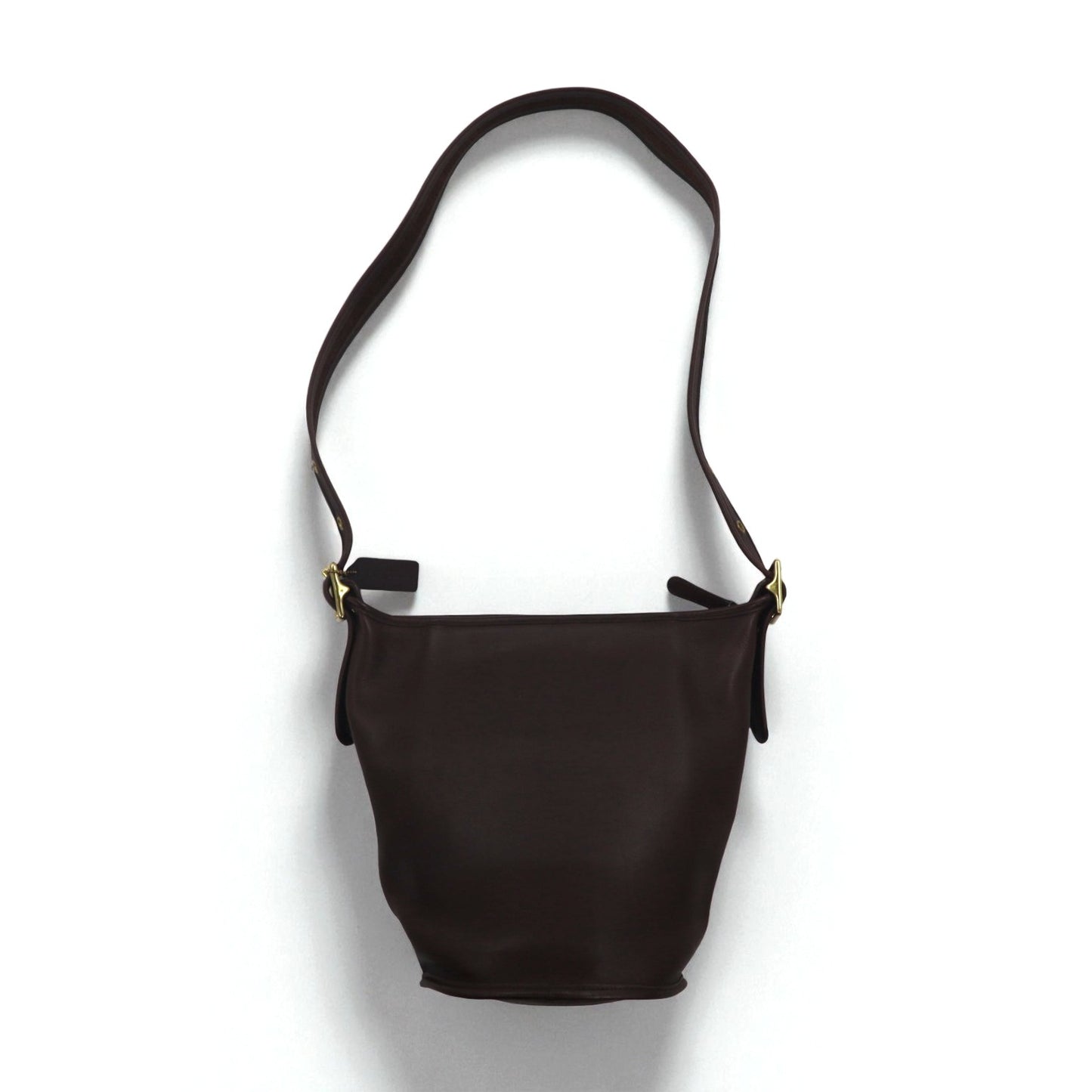 COACH オールドコーチ バケツ型 ショルダーバッグ ブラウン レザー 牛革 9953 ヴィンテージ