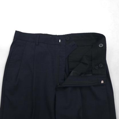 Brooks Brothers 3B Suit, Size M, Navy Wool, Double-Tuck, Wide Fit