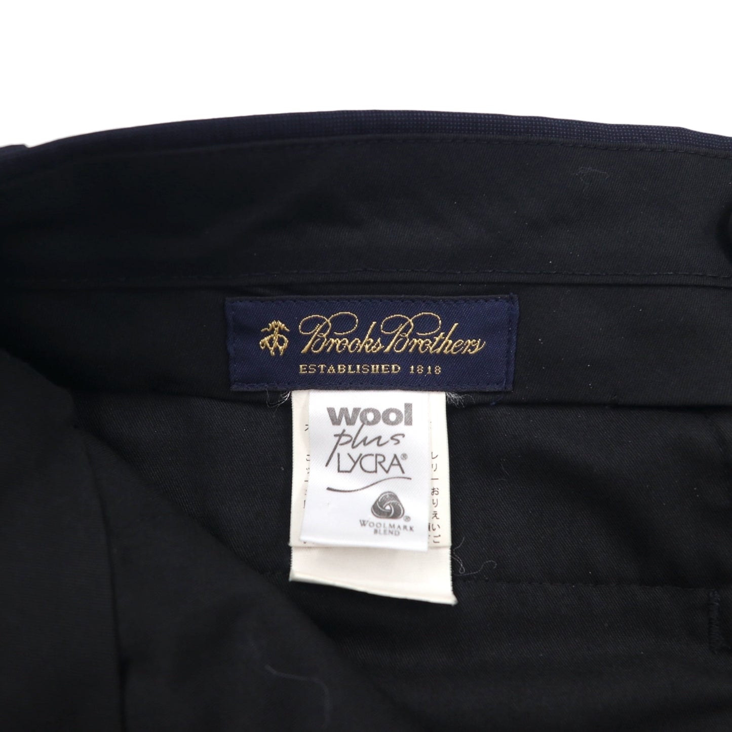 Brooks Brothers 3B Suit, Size M, Navy Wool, Double-Tuck, Wide Fit