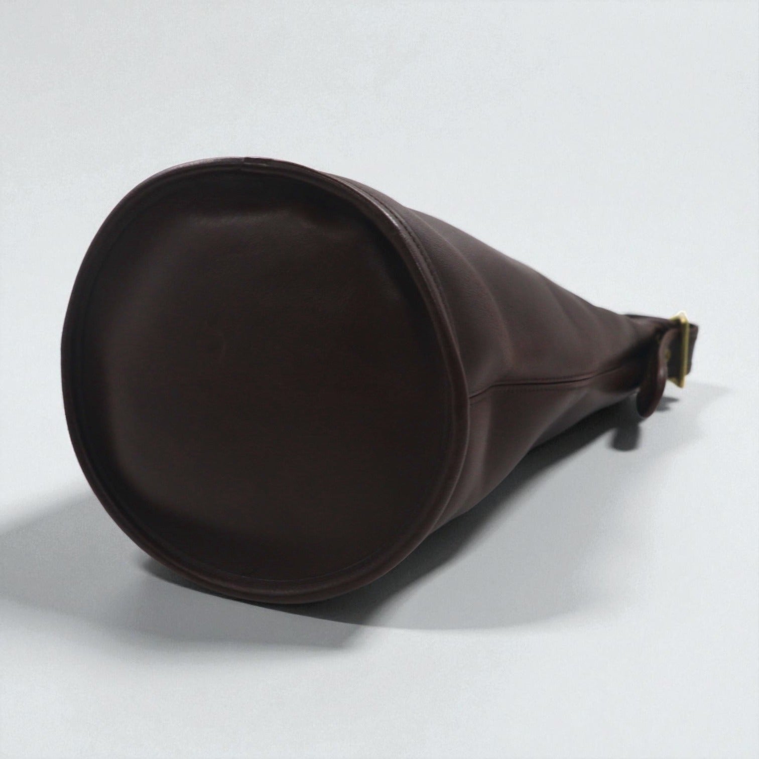 COACH オールドコーチ バケツ型 ショルダーバッグ ブラウン レザー