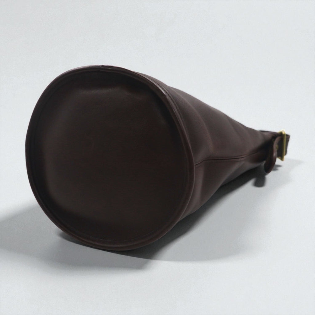 COACH オールドコーチ バケツ型 ショルダーバッグ ブラウン レザー 牛革 9953 ヴィンテージ