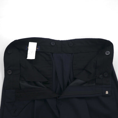 Brooks Brothers 3B Suit, Size M, Navy Wool, Double-Tuck, Wide Fit