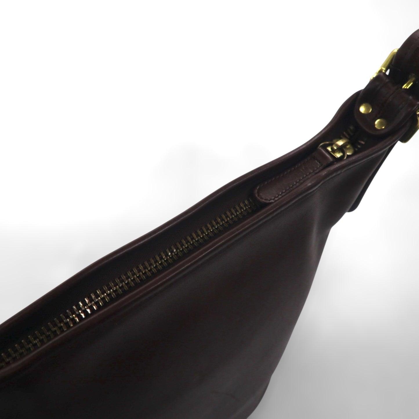 COACH オールドコーチ バケツ型 ショルダーバッグ ブラウン レザー 牛革 9953 ヴィンテージ