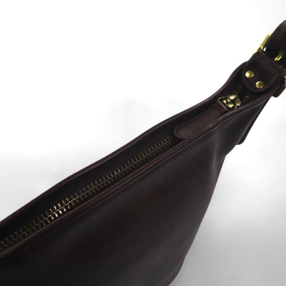 COACH オールドコーチ バケツ型 ショルダーバッグ ブラウン レザー 牛革 9953 ヴィンテージ