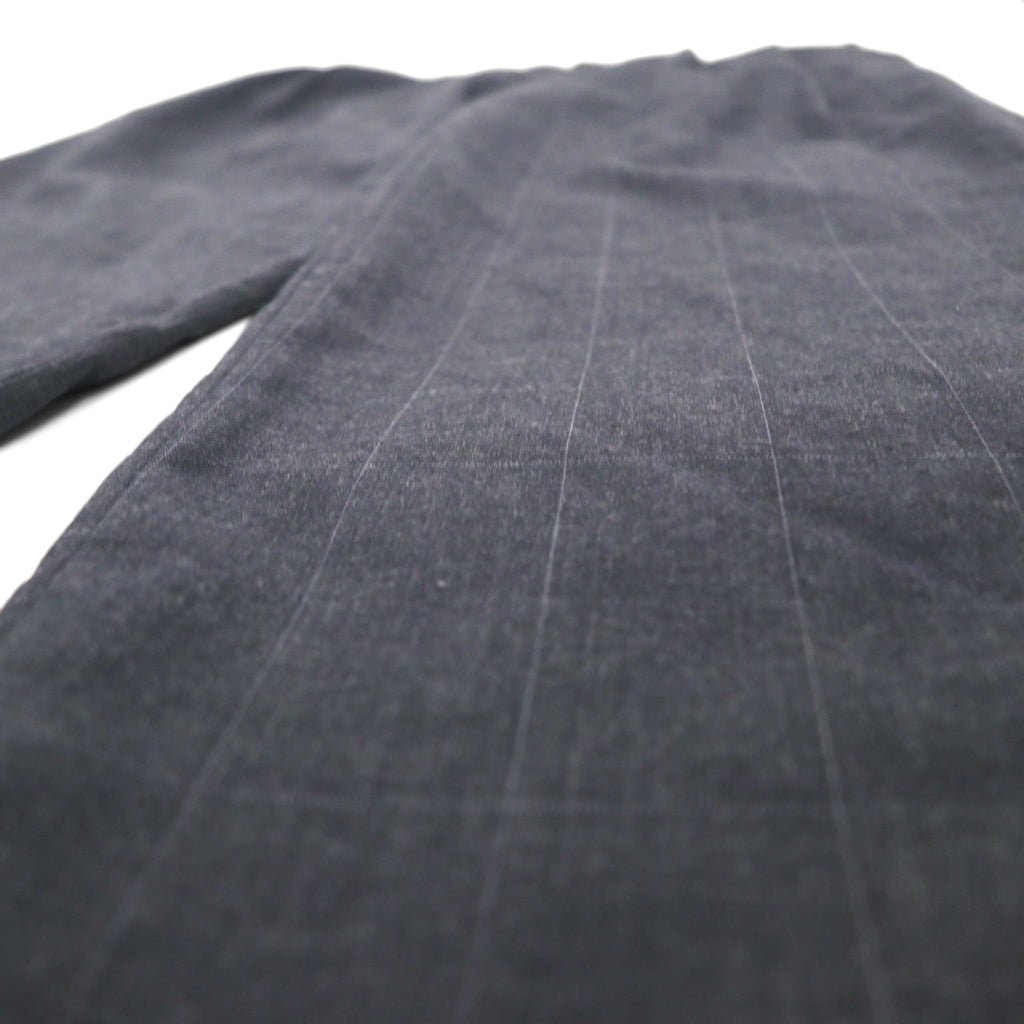 NAUTICA RIGGER クラシックフィット 2タック ワイド スラックスパンツ L グレー チェック ウール