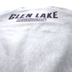 J AMERICA カレッジ プリント スウェット L グレー コットン パキ綿 GLEN LAKE MICHIGAN ビッグサイズ リバースウィーブ
