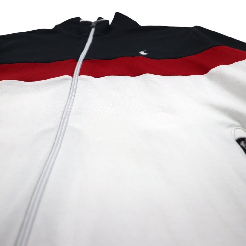 Polo Ralph Lauren トラックジャケット ジャージ M ブラック コットン スモールポニー刺繡 トリコロール