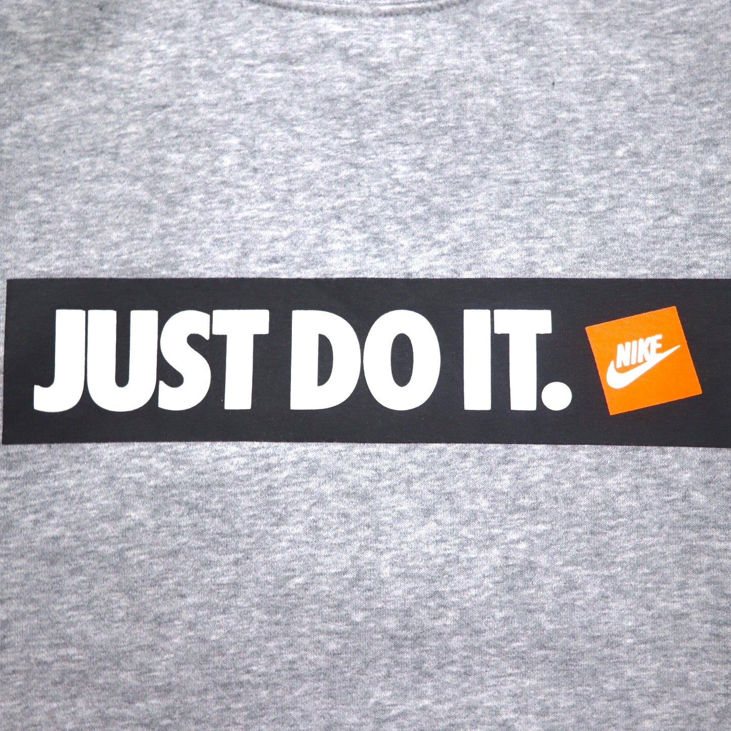 NIKE HBR フリースクルー スウェット S グレー コットン 裏起毛 JUST DO IT. 928700-063