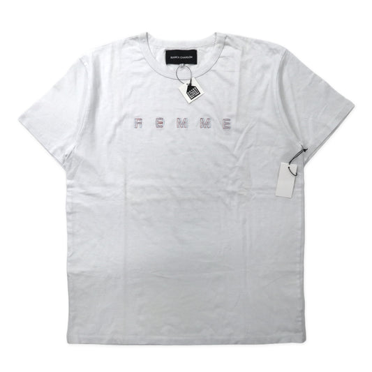 日本然リトテ-古着オンライン-BIANCA CHANDON Tシャツ XL ホワイト コットン HOMME FEMME T-SHIRT ロサンゼルス製 未使用品-BIANCA CHANDON T-shirt XL White Cotton HOMME FEMME T-SHIRT Los Angeles MADE UNUSED