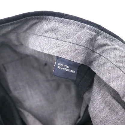 NAUTICA RIGGER Classic Fit 2-Puck Wide Leg Slacks, Size L, Gray Check Wool