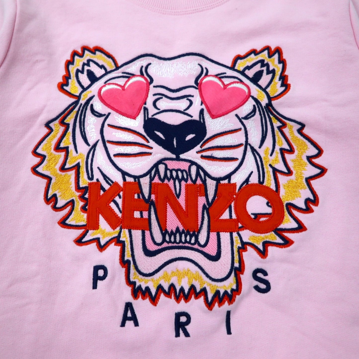 KENZO Tiger Embroidery Sweatshirt S Pink Cotton Heart Valentine Limited  Model F852SW7054X4 Portugal Made – 日本然リトテ