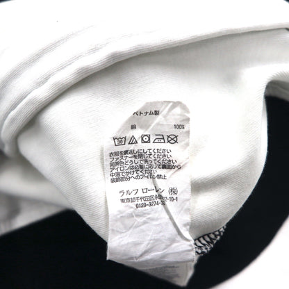 Polo Ralph Lauren トラックジャケット ジャージ M ブラック コットン スモールポニー刺繡 トリコロール