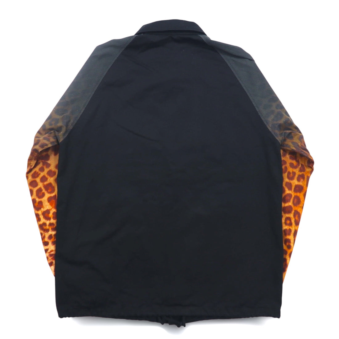 FACETASM レオパード コーチジャケット M ブラック コットン HT-JK-M05