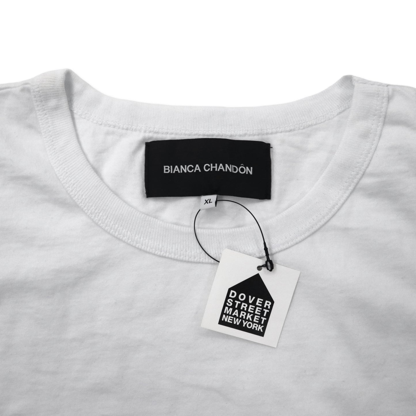 BIANCA CHANDON Tシャツ XL ホワイト コットン HOMME FEMME T-SHIRT ロサンゼルス製 未使用品