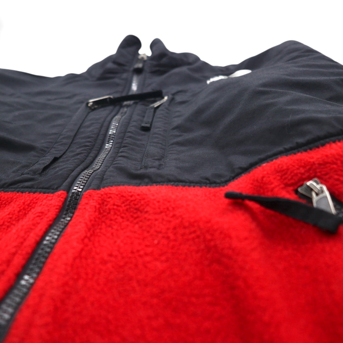 THE NORTH FACE Denali Jacket POLARTEC Fleece L Red Nylon Switching NL-3205